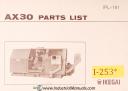 Ikegai-Ikegai AX30, CNC Lathe Parts and Assemblies IPL-161 Manual-AX30-01